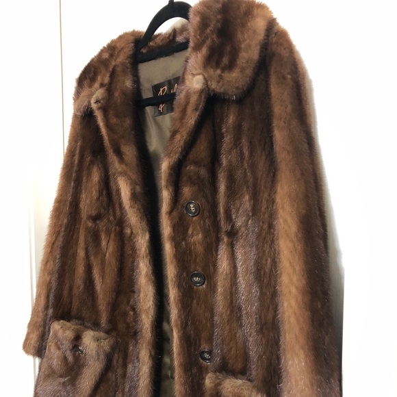 Authentic Vintage Mink Bullocks Coat